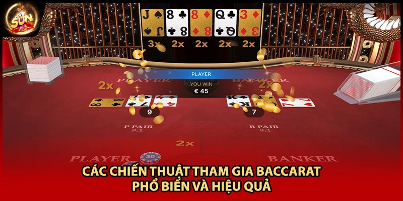 Các chiến thuật tham gia Baccarat phổ biến và hiệu quả