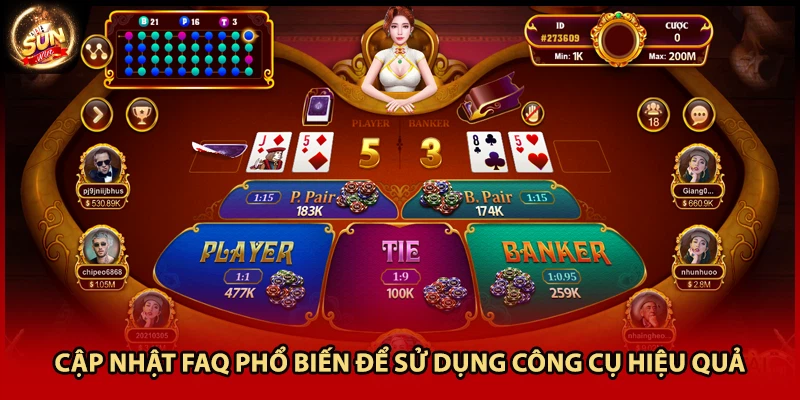 Cập nhật FAQ phổ biến để sử dụng công cụ hiệu quả