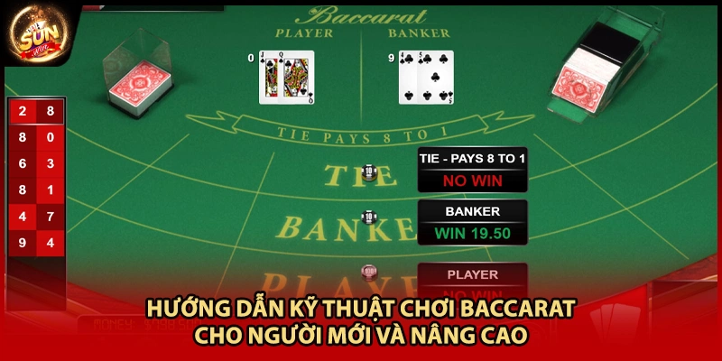 Hướng dẫn kỹ thuật chơi baccarat cho người mới và nâng cao  